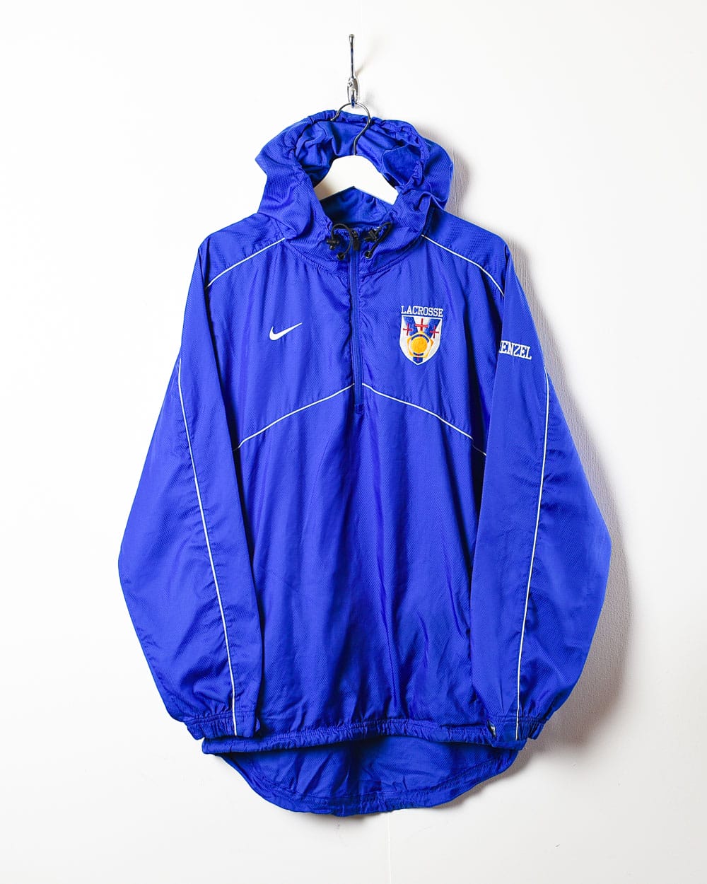 Blue Nike Lacrosse 1/4 Zip Windbreaker Jacket - Small