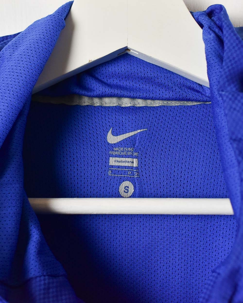 Blue Nike Lacrosse 1/4 Zip Windbreaker Jacket - Small