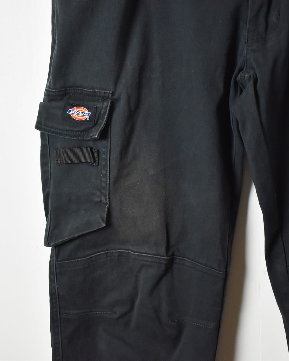 Black Dickies Workwear Double Knee Cargo Trousers - W36 L29