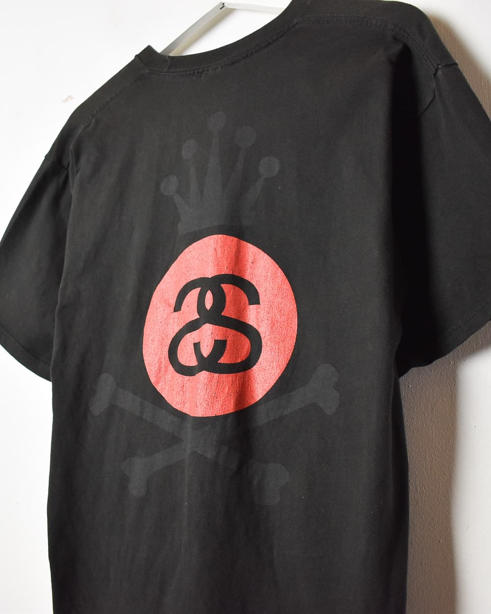 Stussy Crossbone T-Shirt - Medium - Domno Vintage 