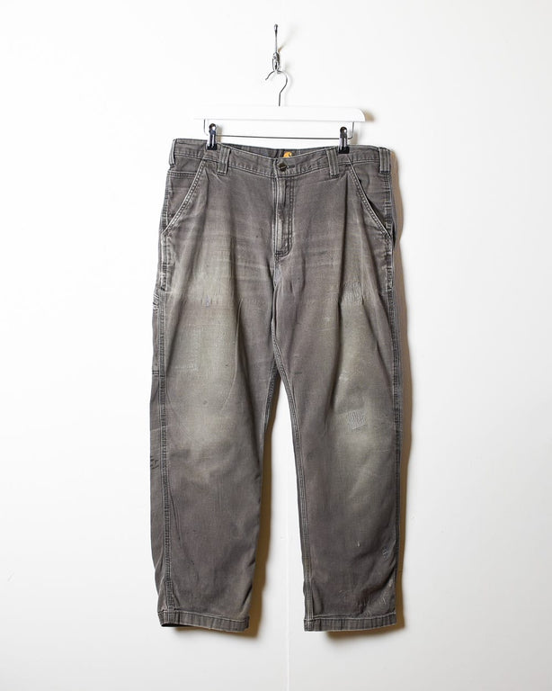 Grey Carhartt Distressed Jeans - W36 L29