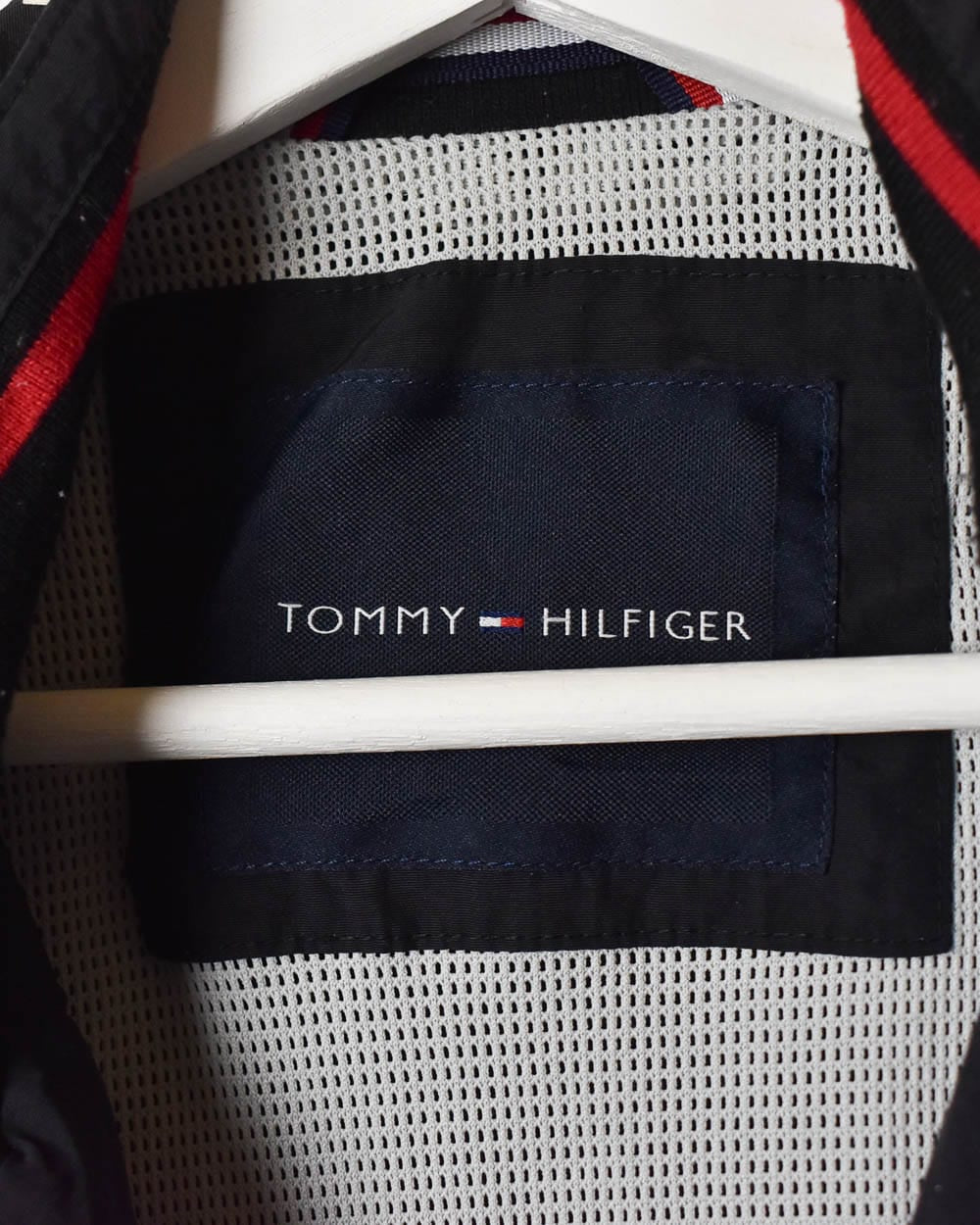 Black Tommy Hilfiger Windbreaker Jacket - Small