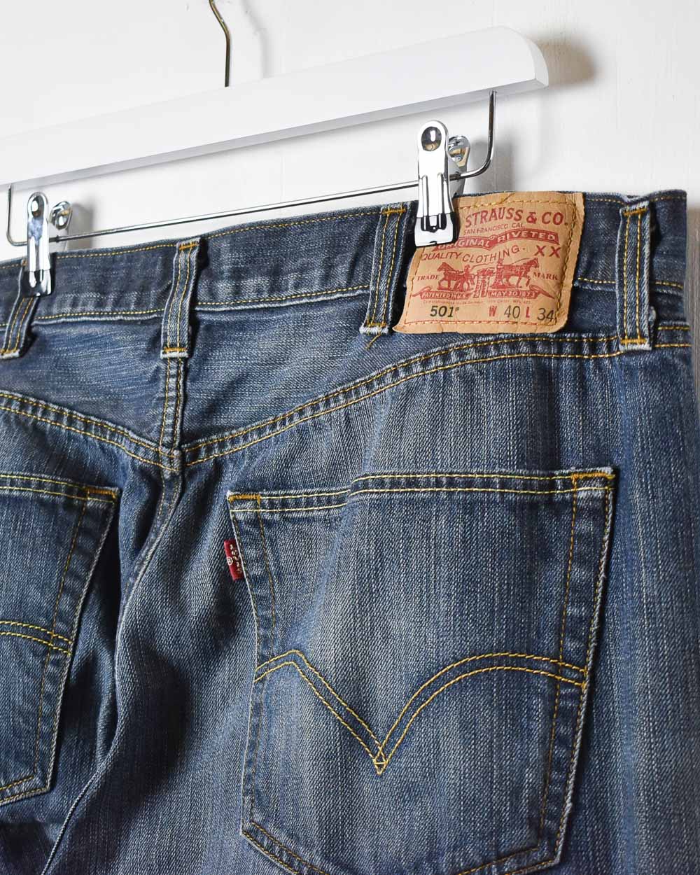 Navy Levi's 501 Jeans - W40 L29