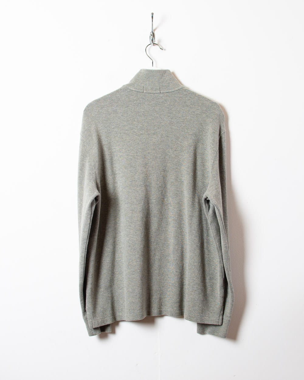 Stone Polo Ralph Lauren 1/4 Zip Sweatshirt - Large