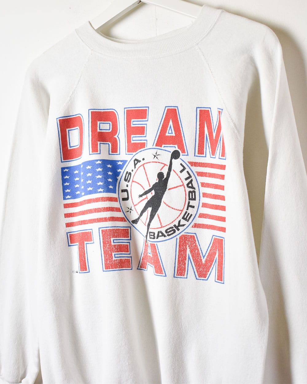 White USA Basketball Dream Team Sweatshirt - Small