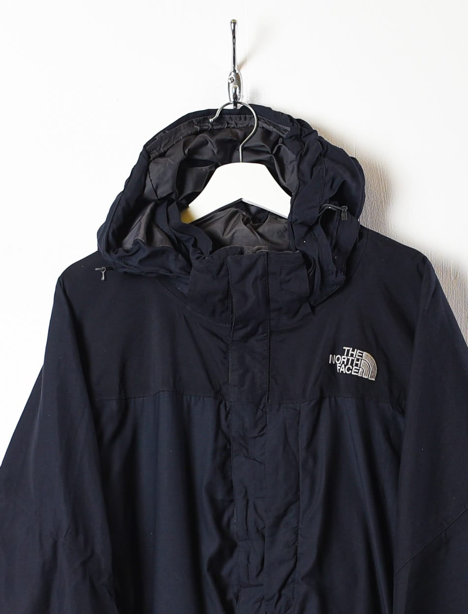 Black The North Face HyVent Hooded Windbreaker Jacket - XX-Large