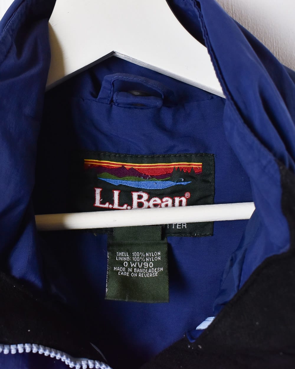 LL Bean navy buy blue windbreaker jacket