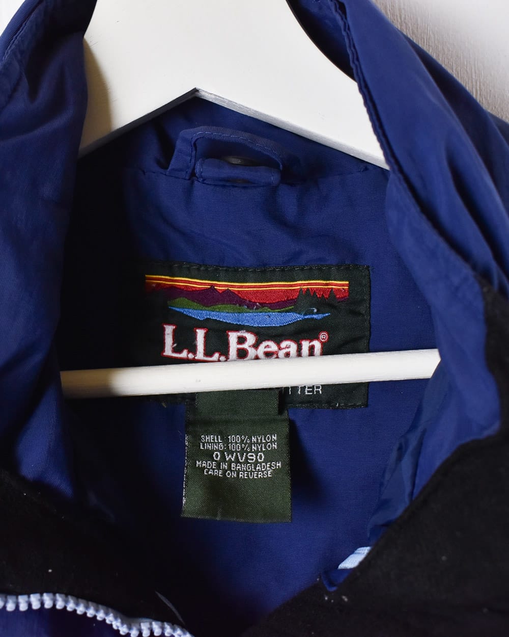 BabyBlue LL Bean Hooded Windbreaker Jacket  - Medium Women's