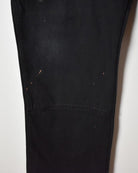 Black Dickies Distressed Double Knee Carpenter Jeans - W40 L32