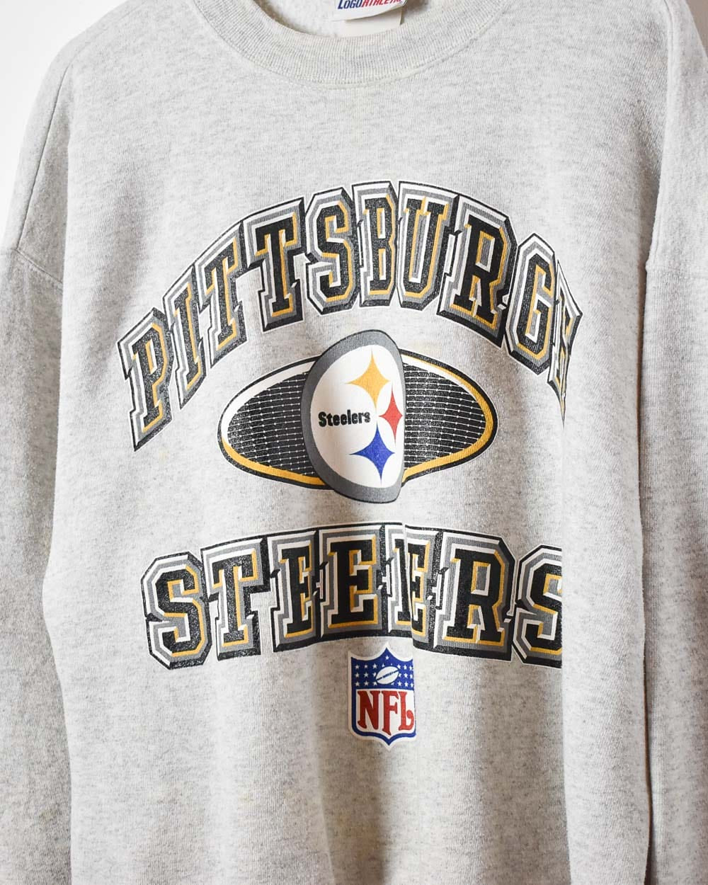 Pittsburgh Steelers Men's Vintage 1992 Division Champions Sweatshirt cheapest White Large