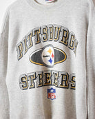 Stone Logo Athletic NFL Pittsburgh Steelers Sweatshirt - X-Large