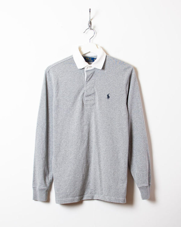 Stone Polo Ralph Lauren Rugby Shirt - X-Small