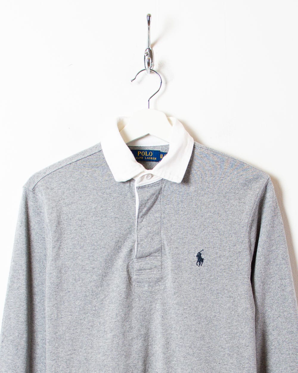 Stone Polo Ralph Lauren Rugby Shirt - X-Small