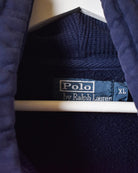 Navy Polo Ralph Lauren Zip-Through Hoodie - Medium