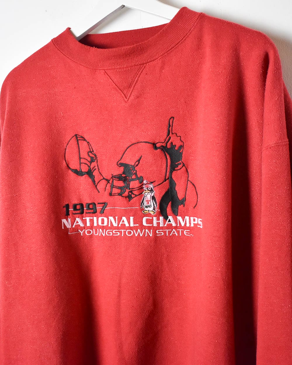 Red Youngstown State National Champs 1997 Sweatshirt - X-Large