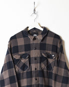 Brown Dickies Flannel Shirt - X-Large