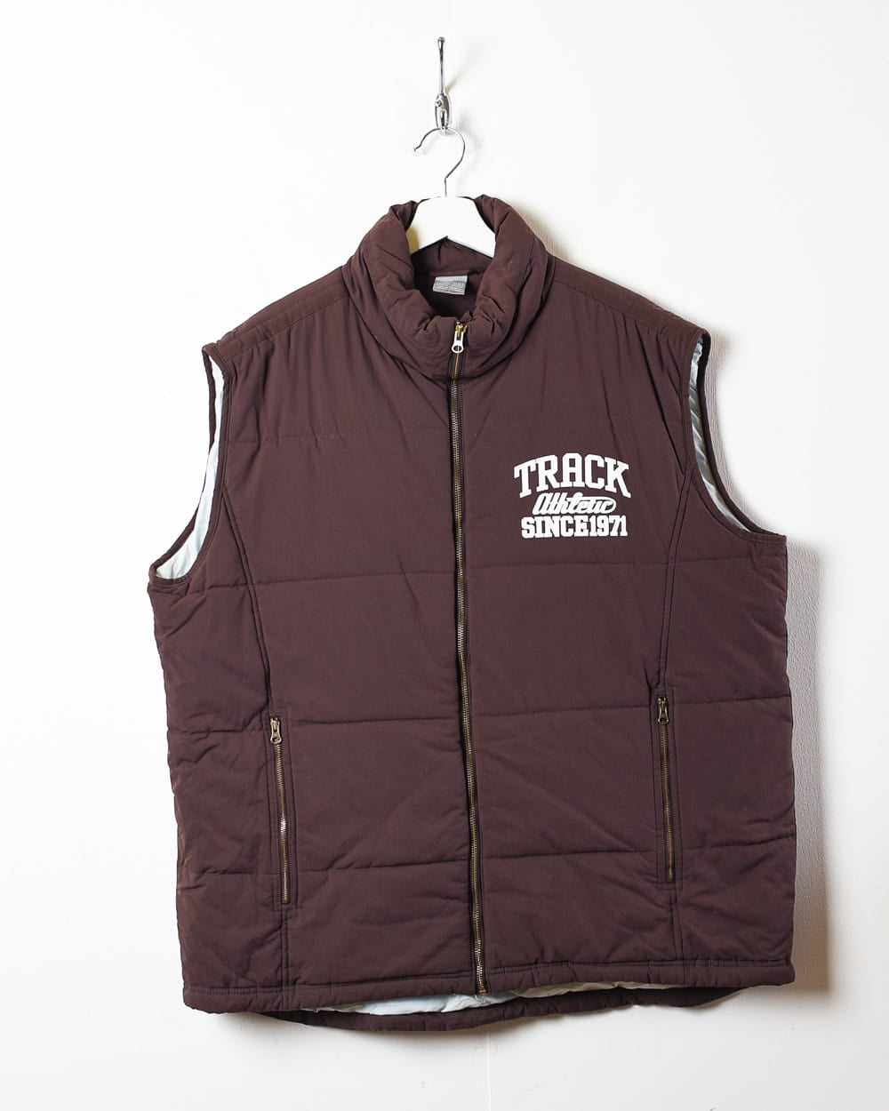 Brown Nike Athletic Track Down Gilet - X-Large
