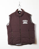 Brown Nike Athletic Track Down Gilet - X-Large