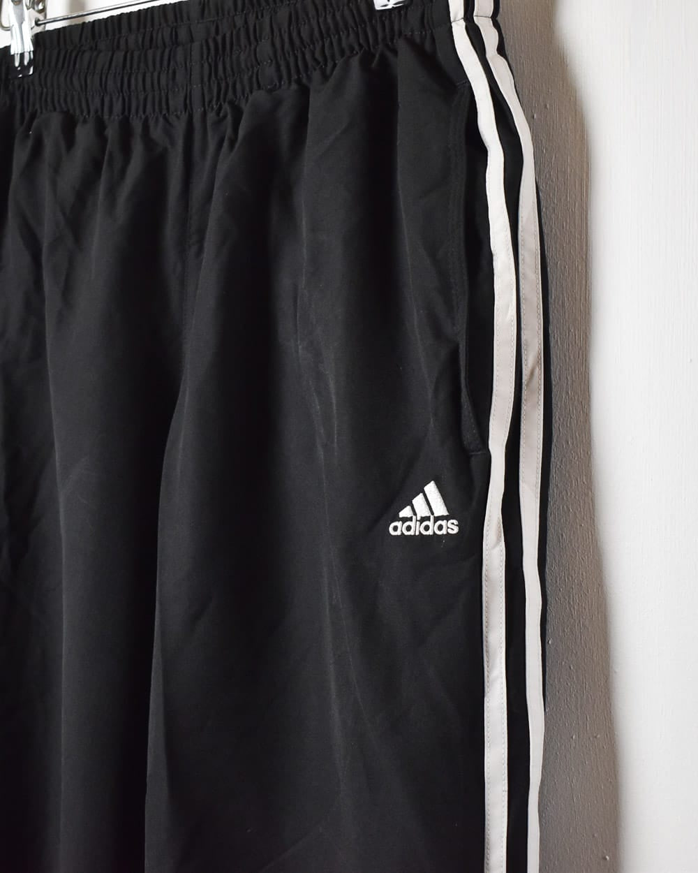 Black Adidas Tracksuit Bottoms - Small