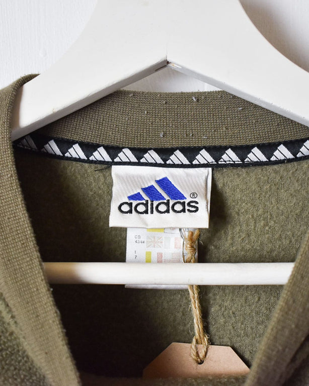 Khaki Adidas Fleece Sweatshirt - Large