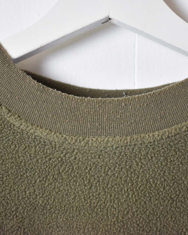 Khaki Adidas Fleece Sweatshirt - Large