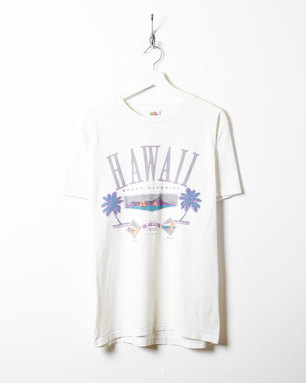 White Hawaii Beach Classics T-Shirt - Large