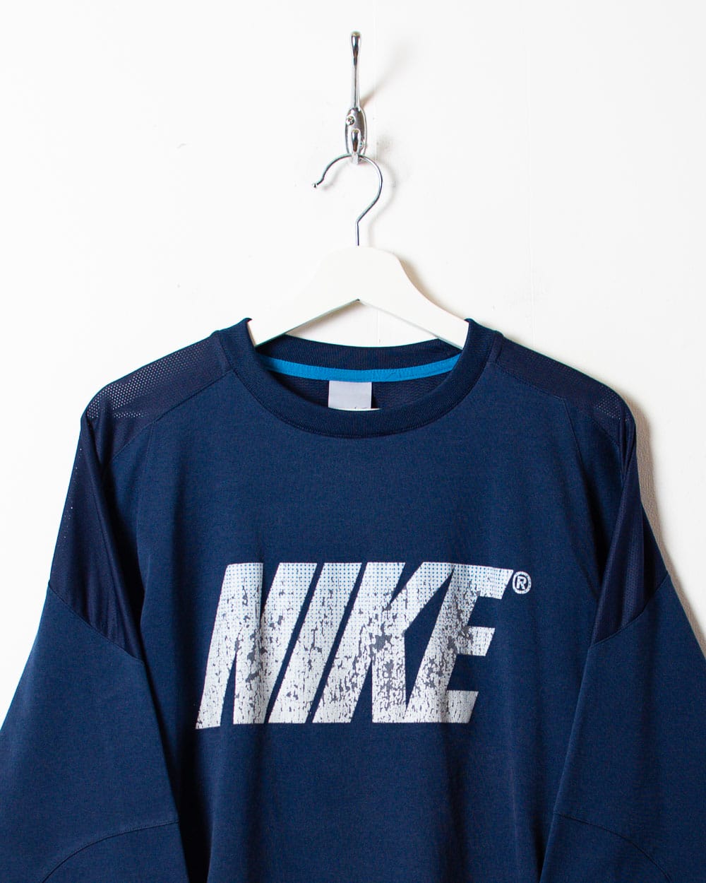 Navy Nike Athletic Long Sleeved T-Shirt - Small