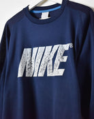 Navy Nike Athletic Long Sleeved T-Shirt - Small