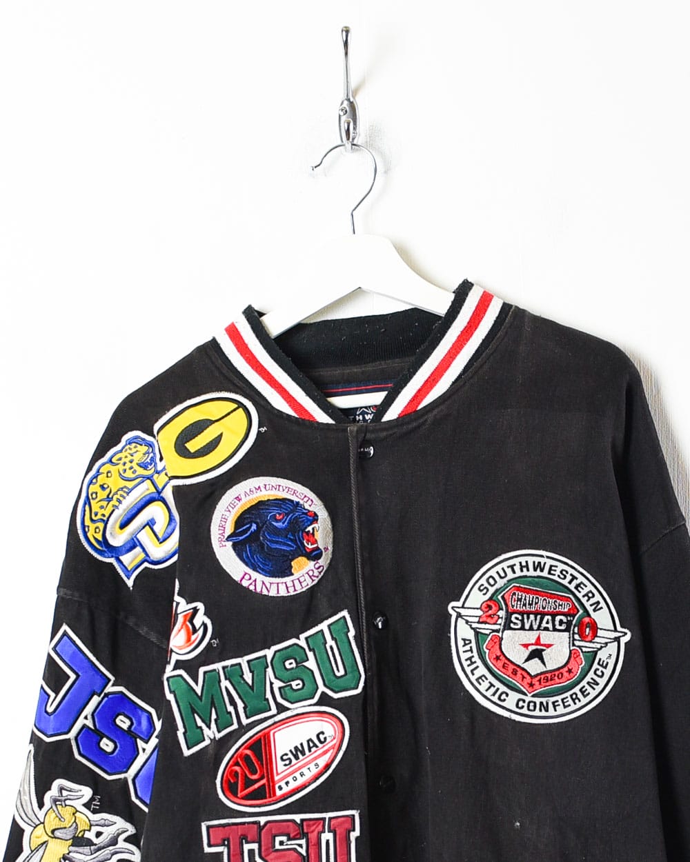 Black South Western Athletic Conference Varsity Jacket - XXX-Large