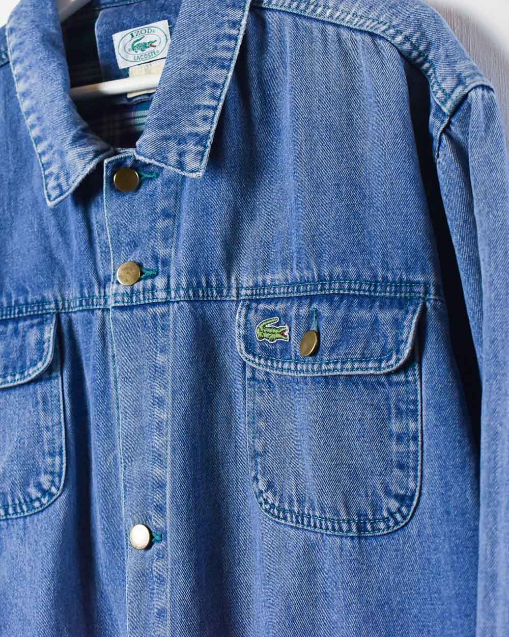 Blue Izod Lacoste 80s Denim Jacket - Medium