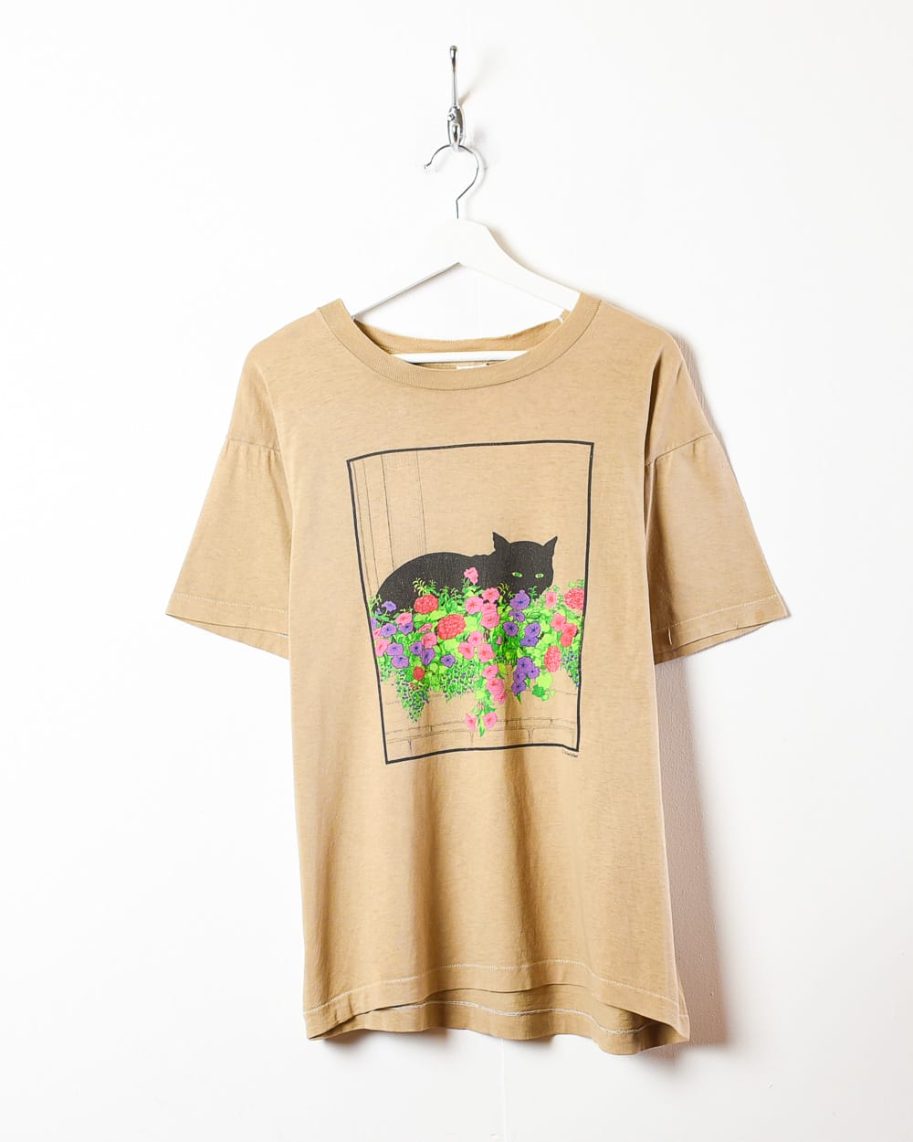 Brown Cat 80s Single Stitch T-Shirt - Medium