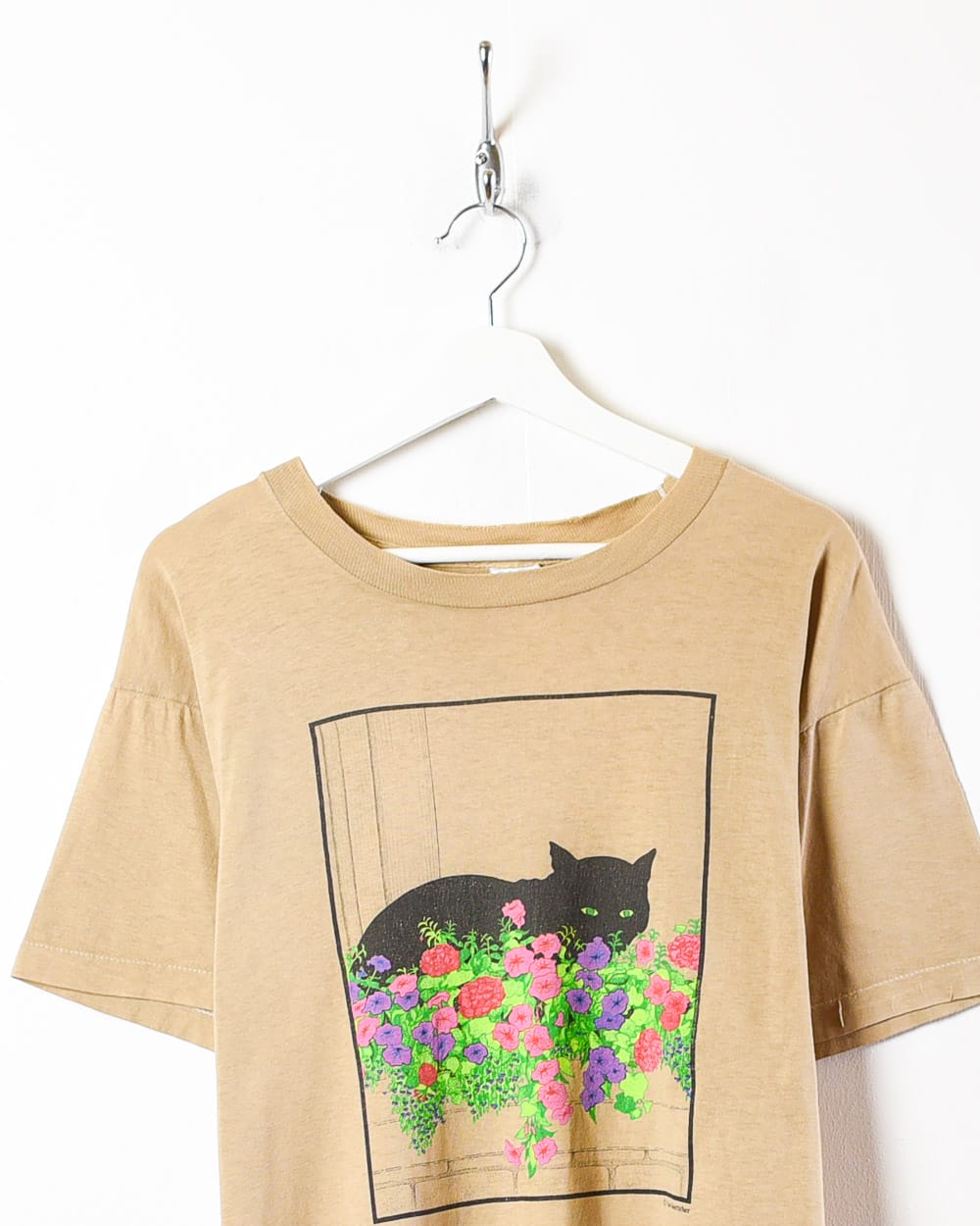 Brown Cat 80s Single Stitch T-Shirt - Medium