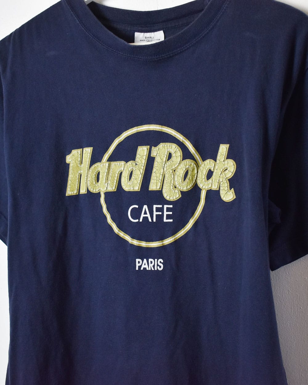 Navy Hard Rock Cafe Paris T-Shirt - Small