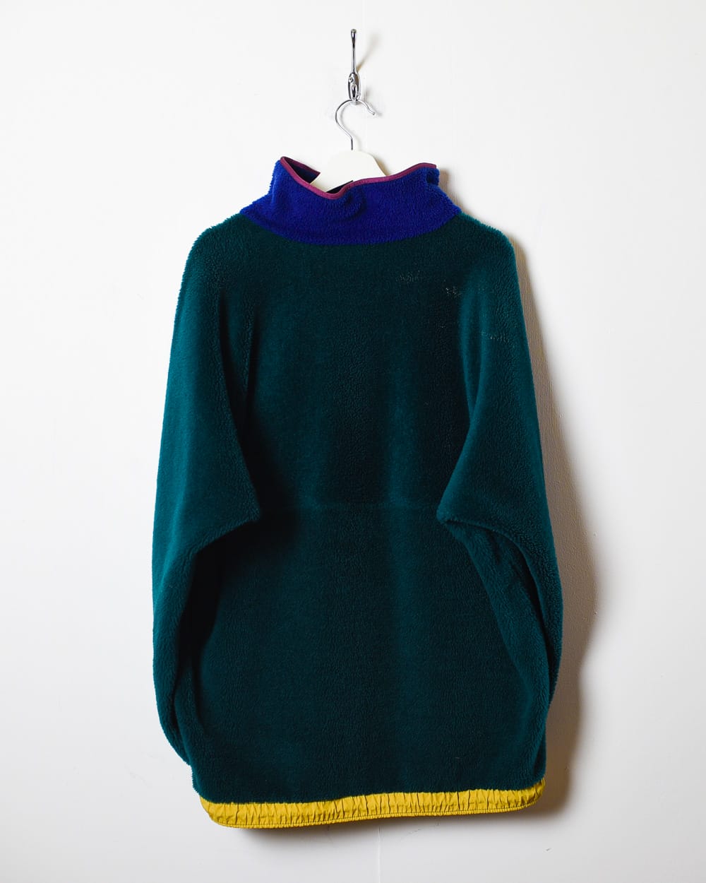 Green Helly Hansen 1/4 Zip Sweatshirt Sherpa Fleece - X-Large