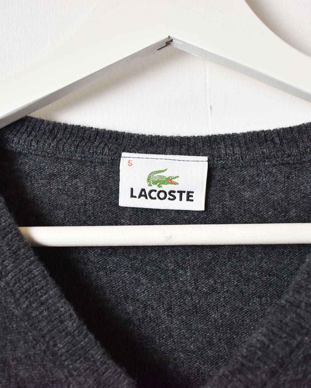 Grey Lacoste Sweater Vest - Small