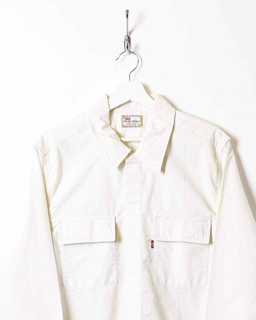 White Levi's Double Pocket Heavyweight Shirt - X-Large