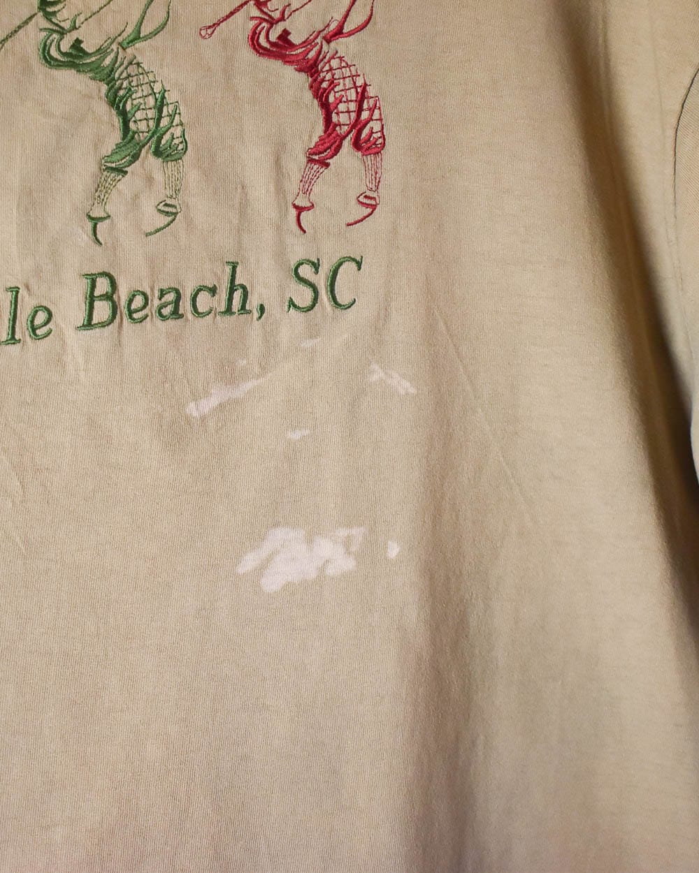 Brown Myrtle Beach SC Golf Single Stitch T-Shirt - X-Large