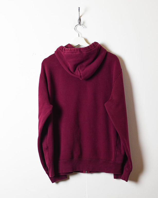 Maroon Polo Ralph Lauren Zip-Through Hoodie - Large