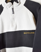 Nautica Jeans 1/4 Zip Sweatshirt - Medium - Domno Vintage 