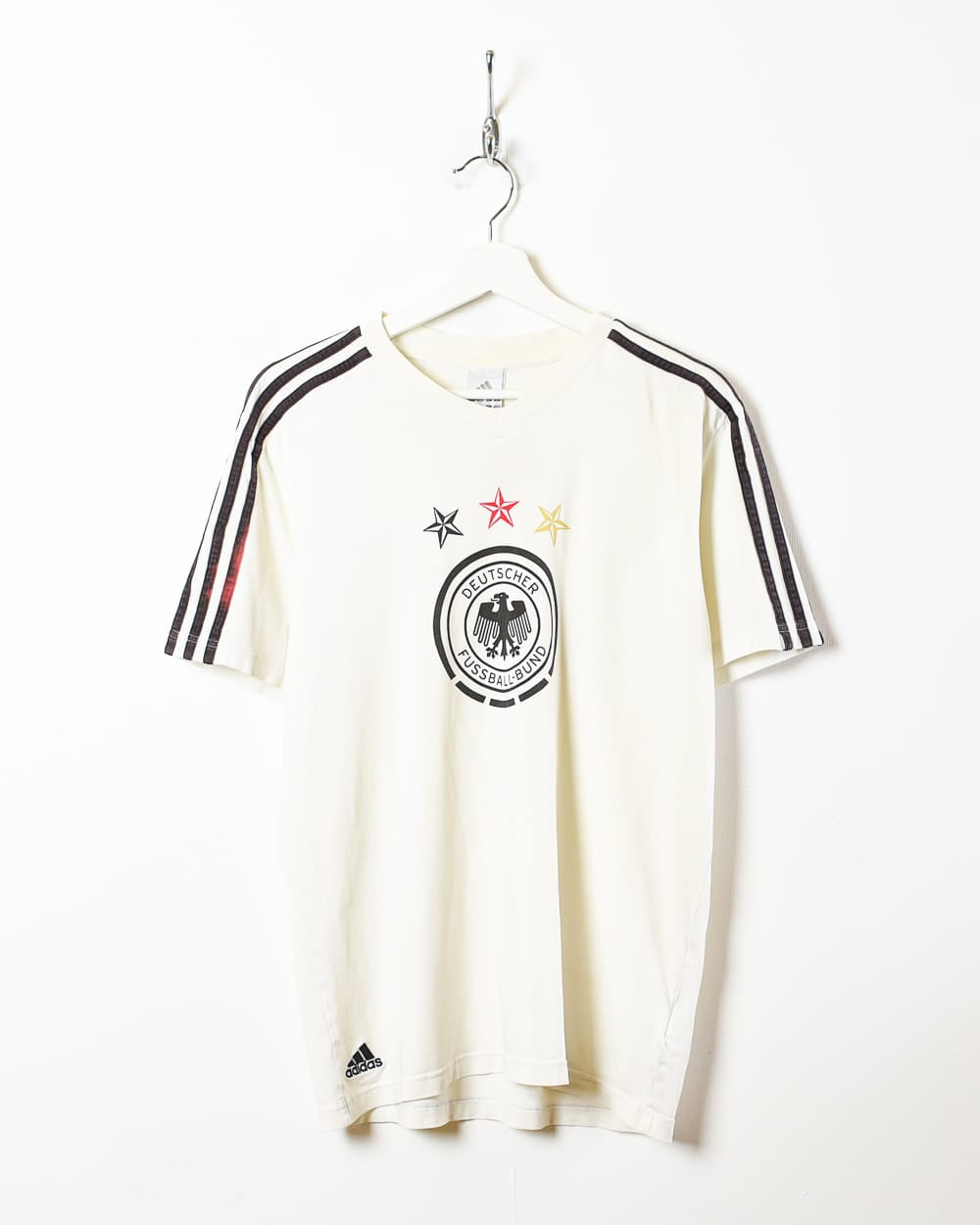 White Adidas Germany Football T-Shirt - Medium