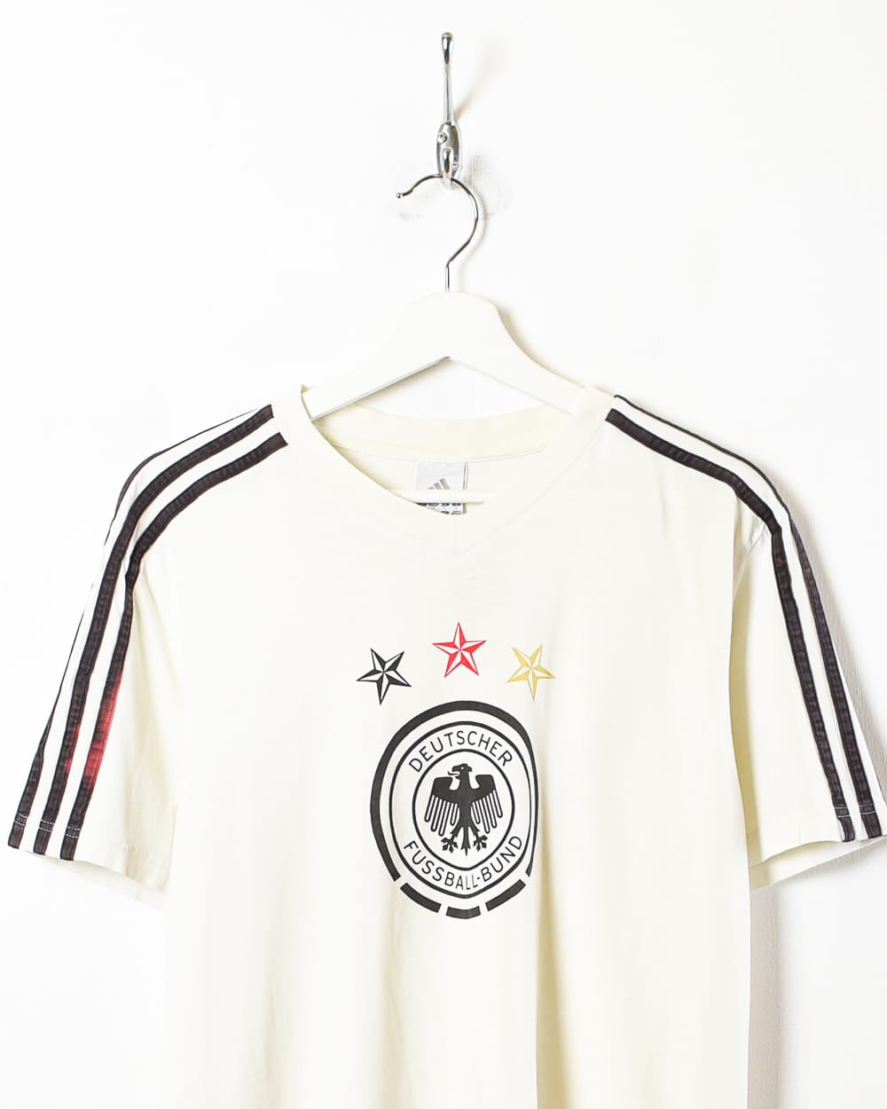 White Adidas Germany Football T-Shirt - Medium