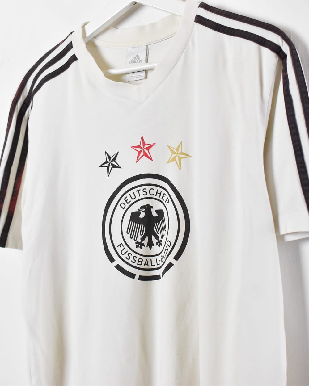 White Adidas Germany Football T-Shirt - Medium