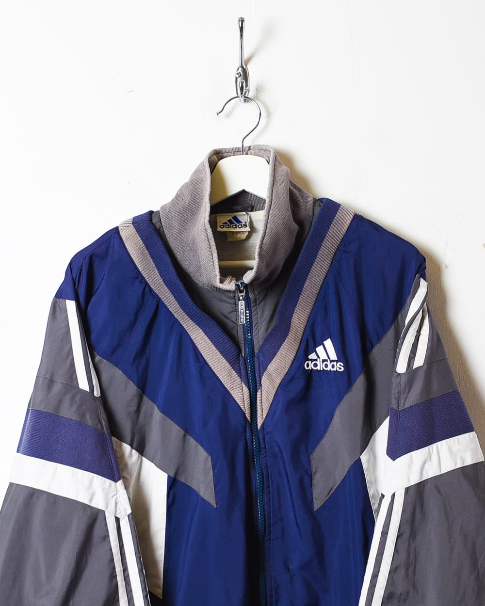 Blue Adidas Windbreaker Jacket - Large