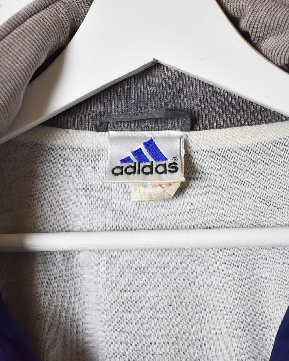 Blue Adidas Windbreaker Jacket - Large