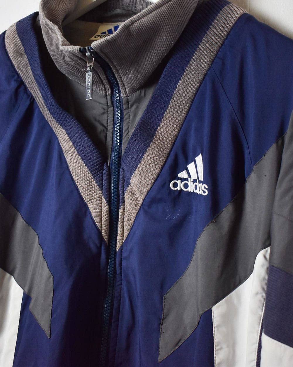 Blue Adidas Windbreaker Jacket - Large