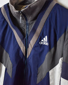 Blue Adidas Windbreaker Jacket - Large