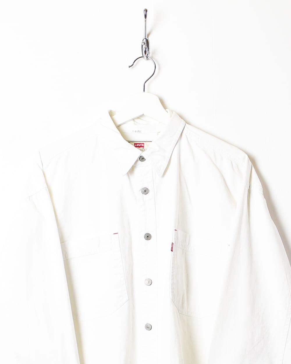 White Levi's Red Tab Denim Shirt - Large