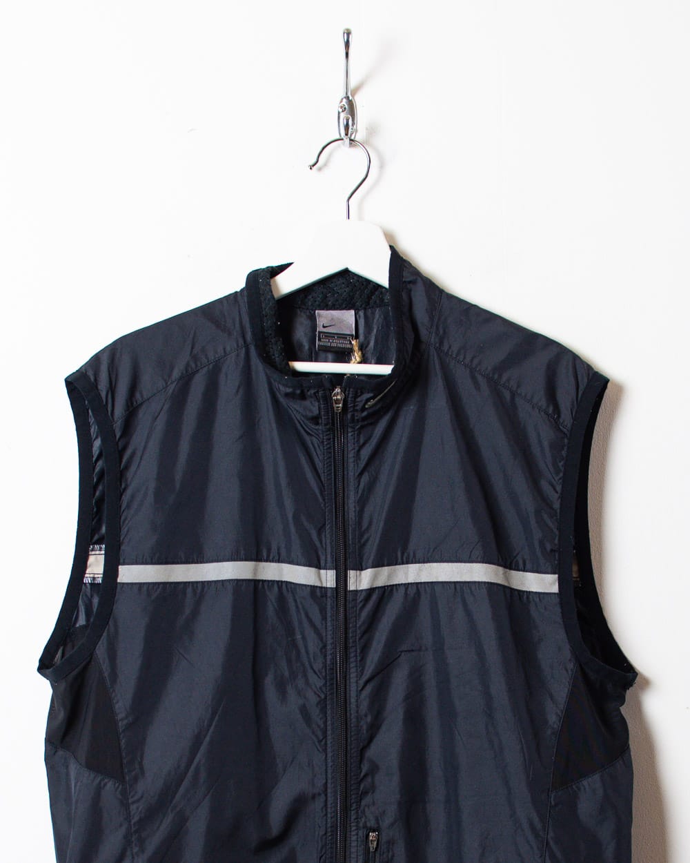 Black Nike Windbreaker Vest - Large