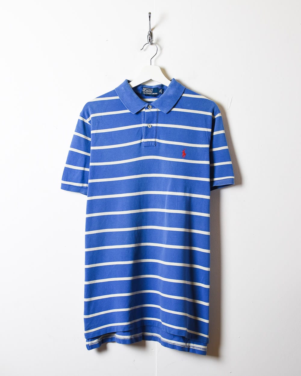 Blue Polo Ralph Lauren Striped Polo Shirt - X-Large