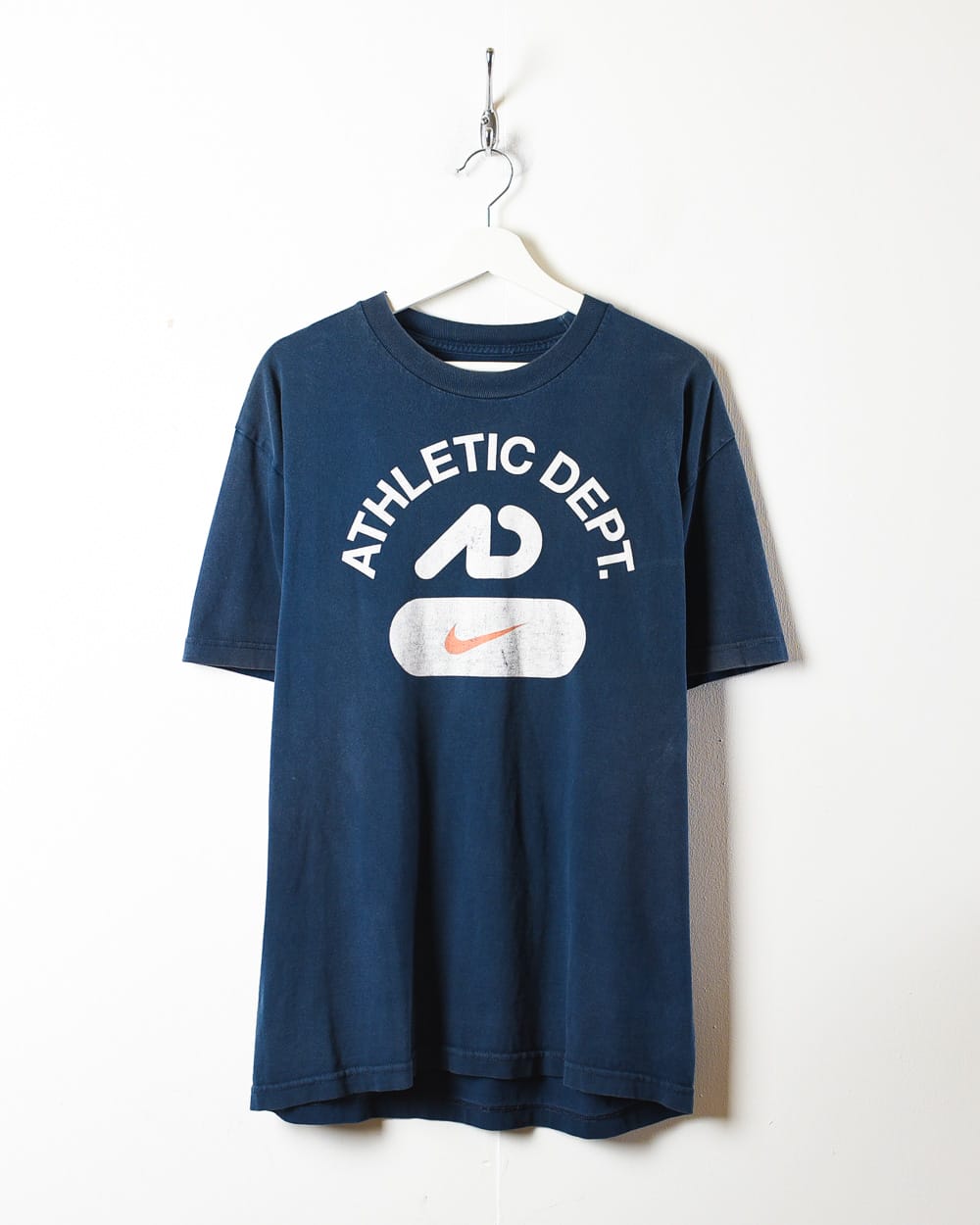 Nike Y2K buy Navy Athletic Large Logo Shirt Medium